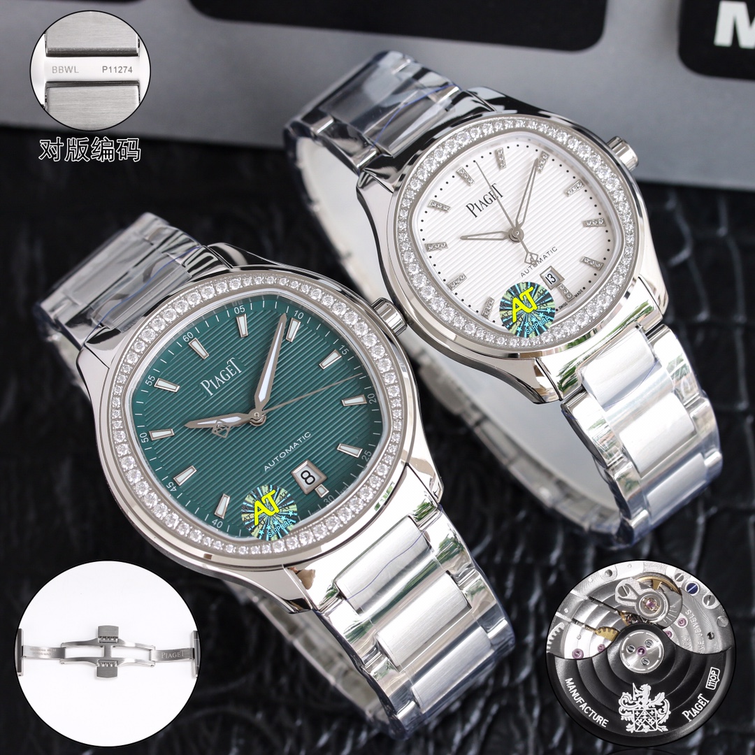 TW PIAGET POLO series couple watches, known as Little Nautilus [Wangchai]! (Piaget Steel King) An elegant sports watch for both business and sporty leisure. Welcome to compare the details :1? Equipped with a custom 9015 modified 1110P automatic movement w