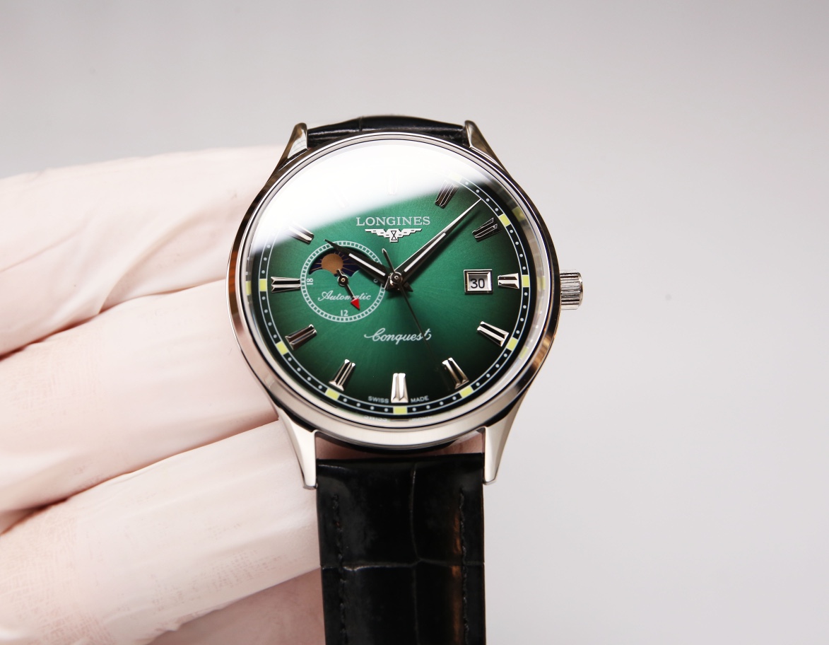 Leather strap 640. Steel strap +20. (Water-resistant 5 degrees, swimming ??!)
Longines, Boya collection
The Sun, Moon and Stars collection
Equipped with the original imported 8217 movement (0 repair 0 after-sales service)
With A super A stainless steel ca