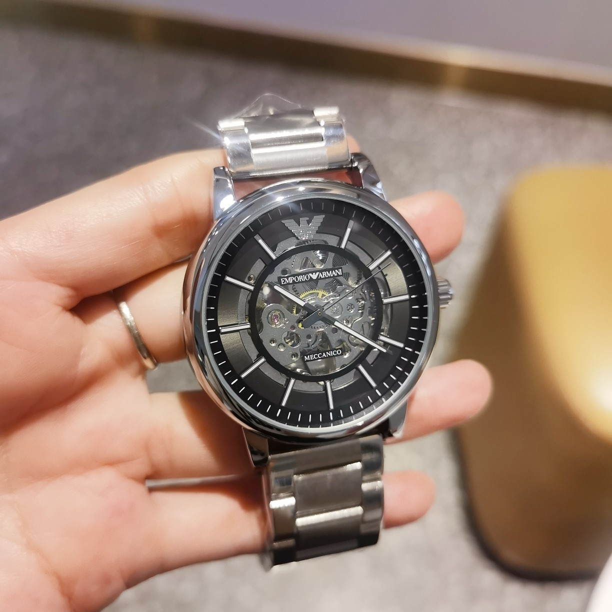 ??150, EMPORIO ARMANI?????? Elegant men 's watch, automatic mechanical movement, super mineral mirror, stainless steel strap, vacuum plating, precision water resistance [strong][strong][strong], accurate timekeeping, diameter: 45mm, thickness: 13mm, HIGH-