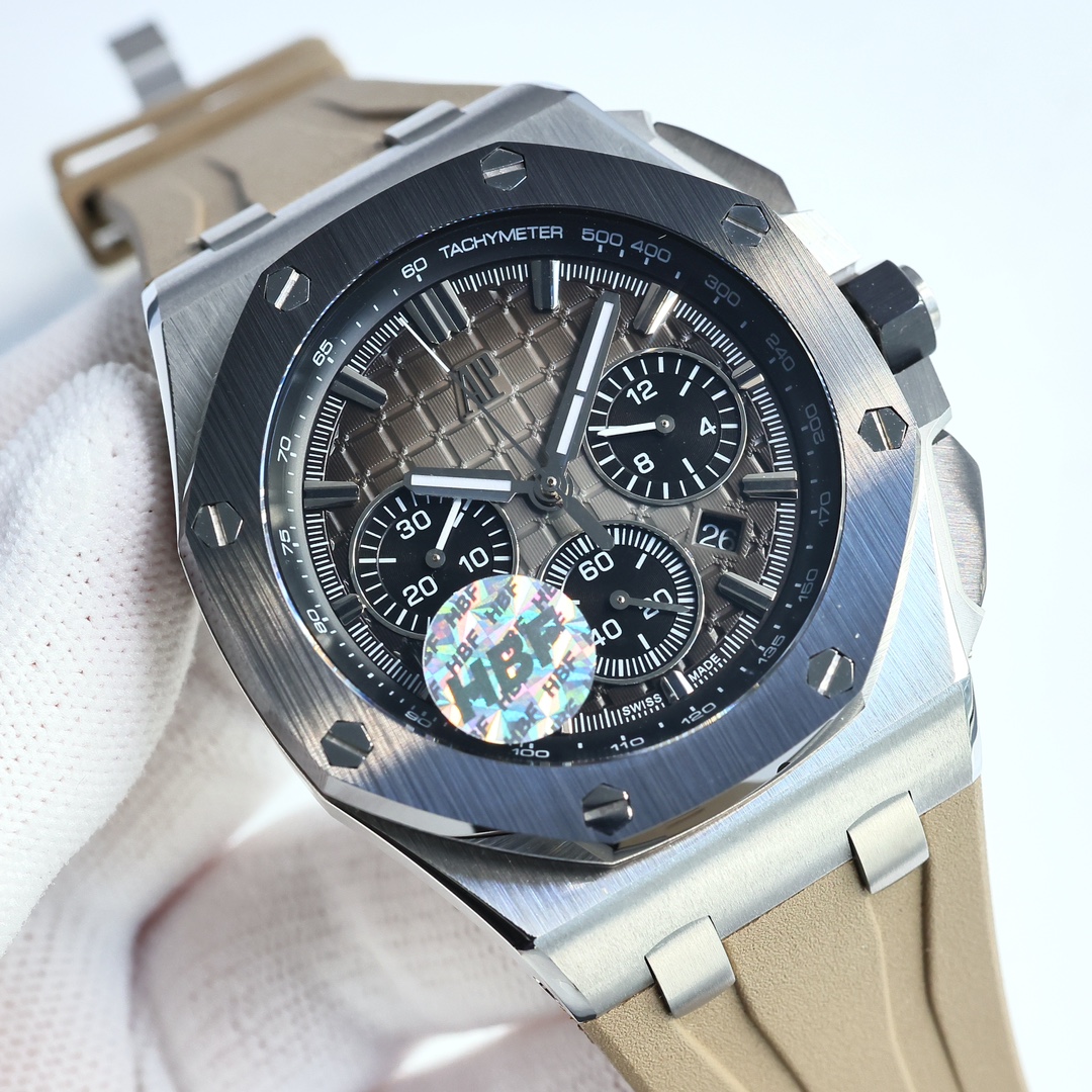 HBF 2050
HBF latest Audemars Piguet, ceramic bezel version AP Audemars Piguet ???A42 Royal Oak Offshore Limited Edition Multifunctional Chronograph mechanical watch dimensions 44MM17MM [Bezel] Bezel is the same as the original with imported ceramic bezel 