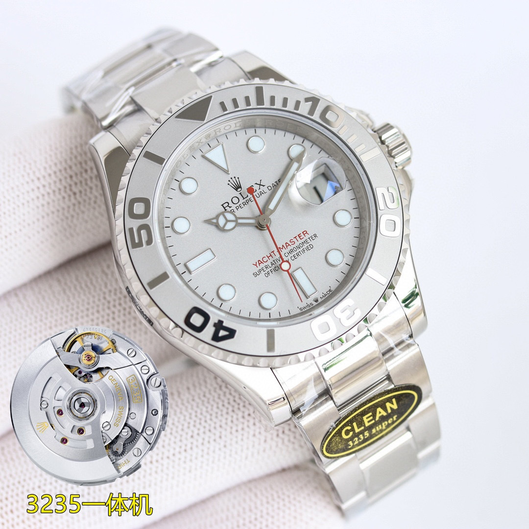 C factory white case 1400 gold case 1450
clean Factory latest version C Factory ROLEC Yacht series 40mm ???CV9 highest performance ratio, high quality!
New arrivals, new products, the latest style
The Yacht 40mm series version 126622 was recently launched