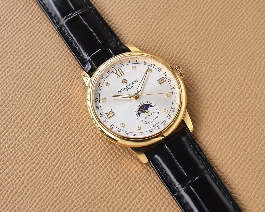 White 1100 gold 1150. Taiwanese factory masterpiece, the highest version in the market, Patek Philippe historical masterpiece latest recommendation, Patek Philippe. Moon Phase series. Men's watch ? Simple yet elegant [Victory] Equipped with precise Swiss 