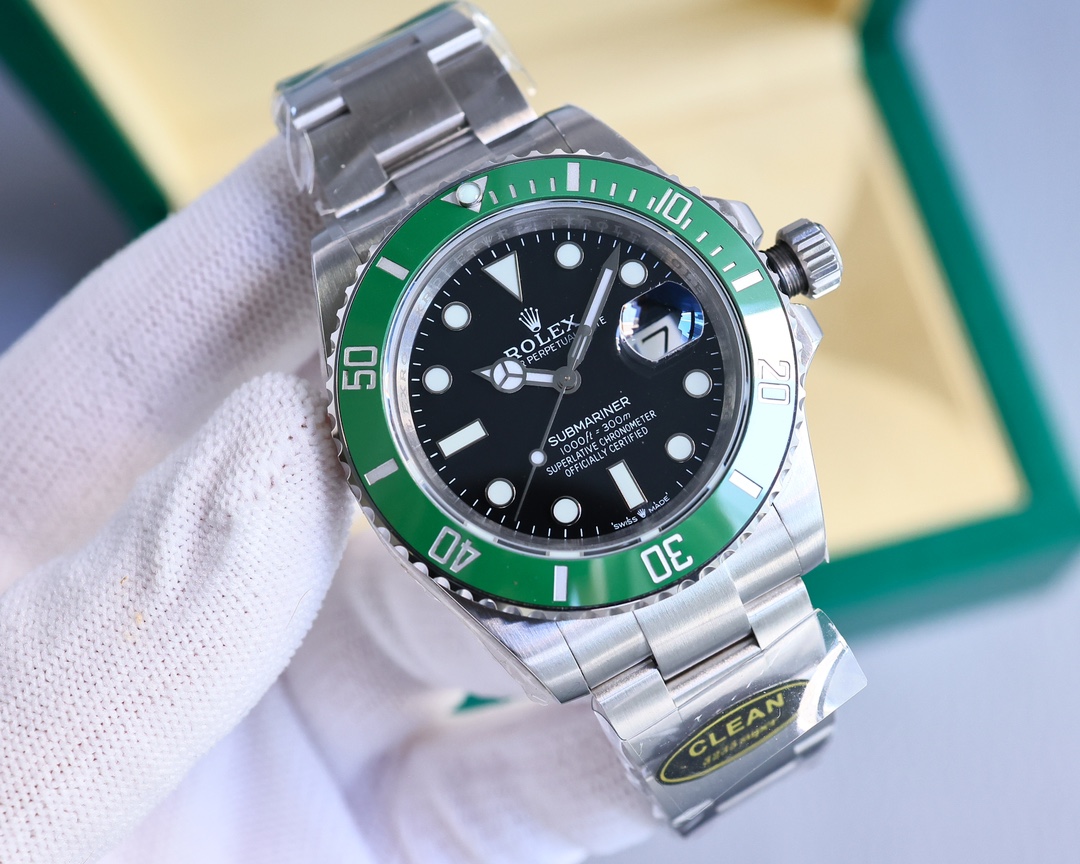 ??41mm 3235 Movement ??
??. C factory /clean, latest limited edition [High version] 2023 latest model, perfect match. The latest Rolex Submariner 6 with crown, more upscale, true 41mm size consistent with the original, smaller four-corner lugs, wider stra