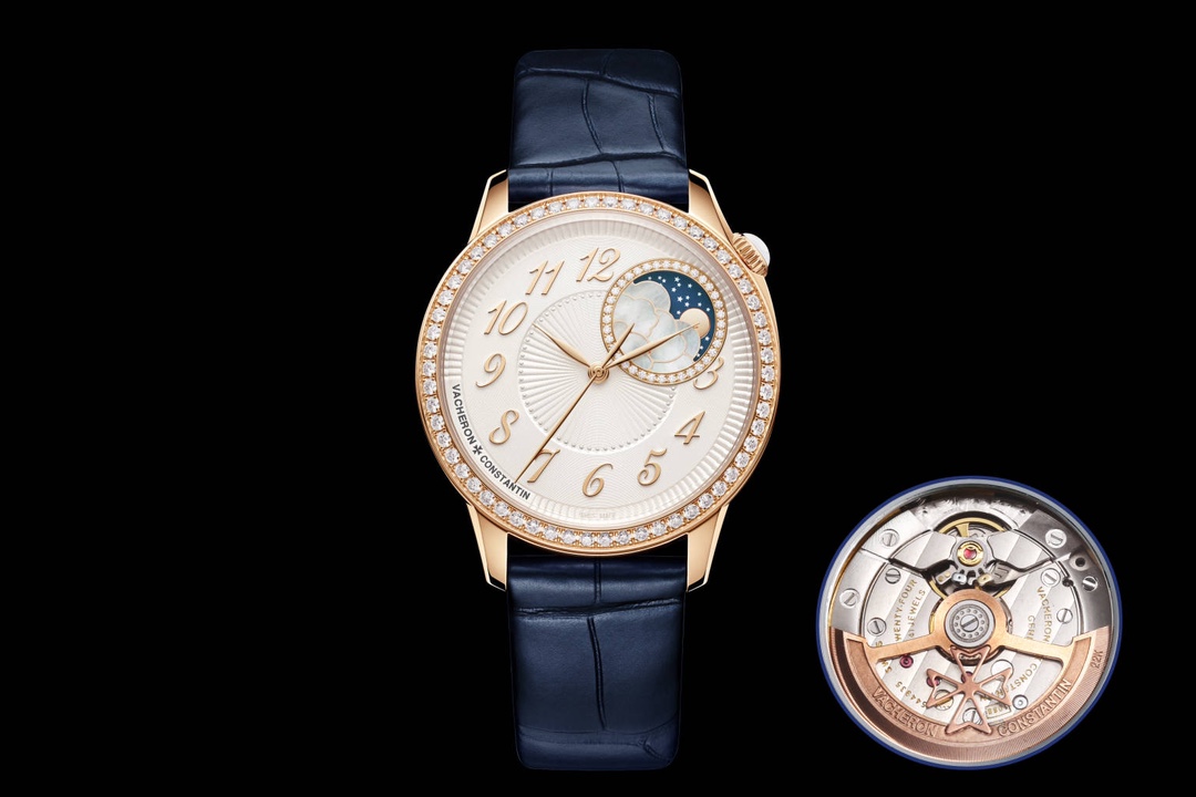 V2 upgraded ?? New Vacheron Constantin Egerie collection added! Settle the elegance of time, flow the beauty of day and night. The ultra-thin mechanical women's watch continues the style of the collection! The new milky dial is adorned with brilliant diam