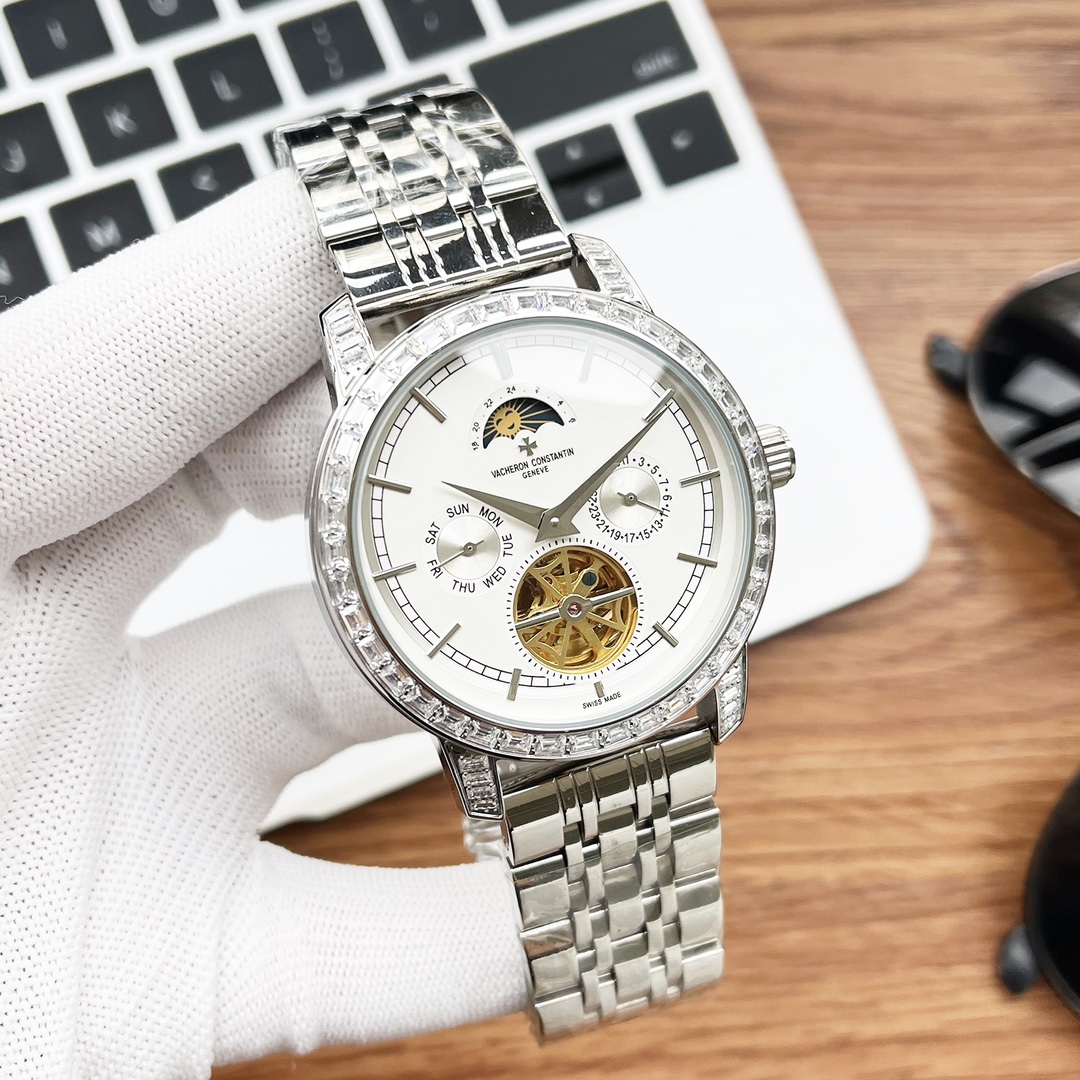 - White shell 730 gold 750 steel band plus 20
Latest release ??? Vacheron Constanti. The one-of-a-kind version of Ge Gong Lou Jiang has once again created a miracle. Classic upgraded version!
?? Paired with a multi-functional moon phase tourbillon mechani