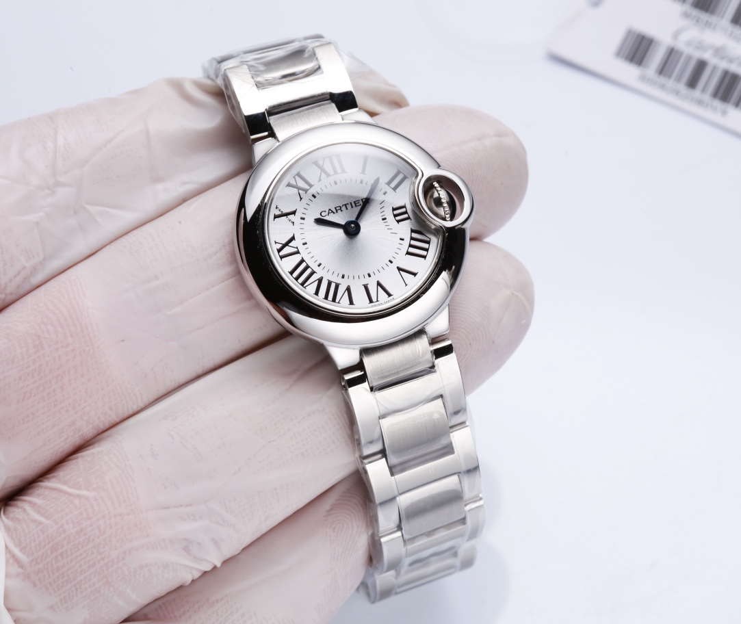 (Classic style. Please inquire before placing an order.
White 480. Steel band ?50.
[Top quality version] Cartier Ballon Bleu 262080VX3009 women's watch, 28MM, exclusive supply to the market, three codes in one, independent identification number, double bo