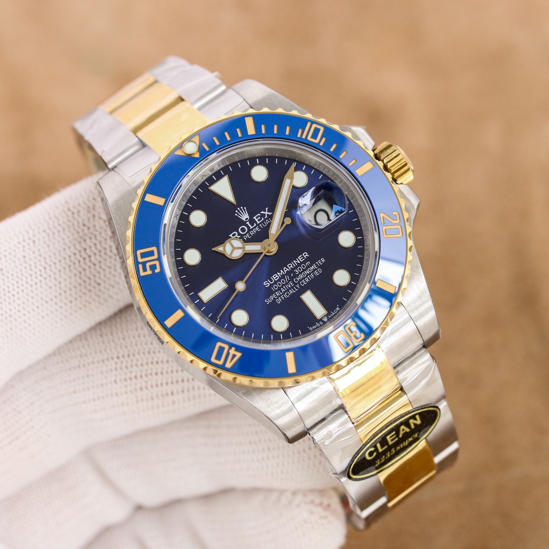 Black 1300 Green, gold 1350
[41mm 3235 movement]
C factory /clean, latest limited edition [High version] 2023 latest model, perfect match. The latest Rolex Submariner with a crown in the six-digit position is more upscale, the true 41mm size is the same a