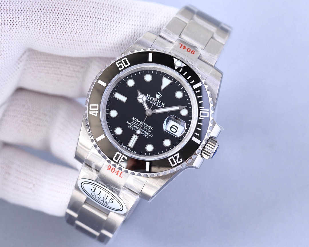 Official original 1:1 replica masterpieces (Super Edition) Rolex Submariner series Intergold series/Green Submariner/Black Submariner/Blue Submariner, original mold, with 2836/3135 movement, most classic Oyster model: [904L stainless steel case] 40mm X 13