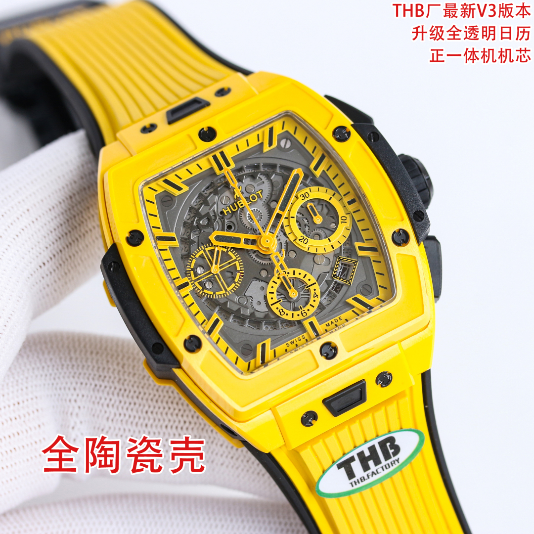 THB 3450
[Another masterpiece from THB Factory2025] V3 upgraded version top-notch reissue upgraded with a fully transparent calendar window. HUBLOT Hengbao BIG BANG collection ???MK1 Chronograph SPIRIT OF BIG BANG collection watch! HB Hublot
Hubiot, inspi