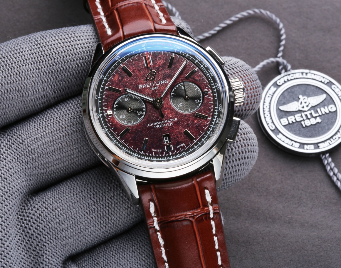 P:  1600.
J5 new BL New Breitling B01 Chronograph Premier is of great significance to Breitling. Now, Breitling reuses the name to introduce a new Premier collection that perfectly blends functionality and style, showcasing quality, performance and classi