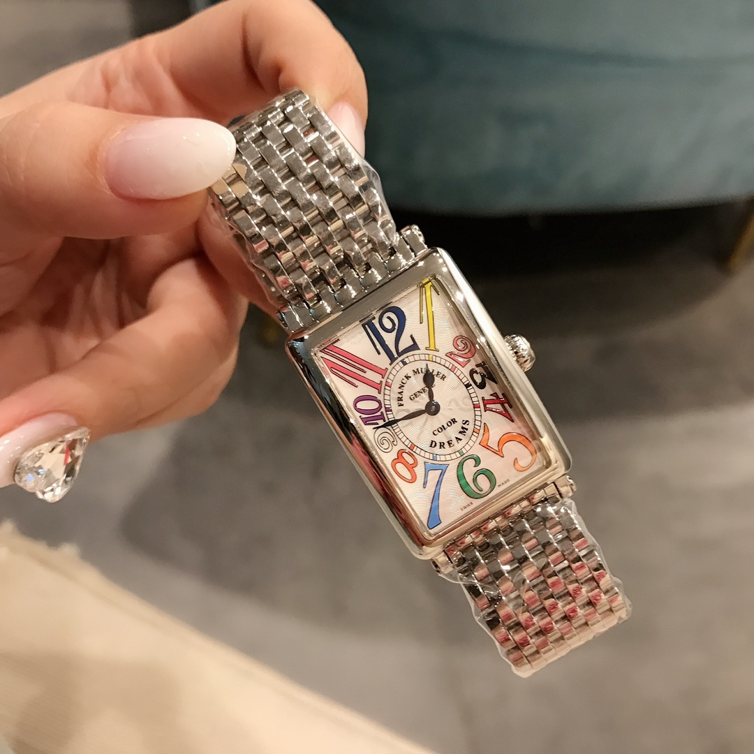 ABF Franck Muller 952QZ steel band Genuine original Swiss imported movement Sapphire glass 1:1 original interchangeable case cover Accessories Needle face screws full of details exquisite in place