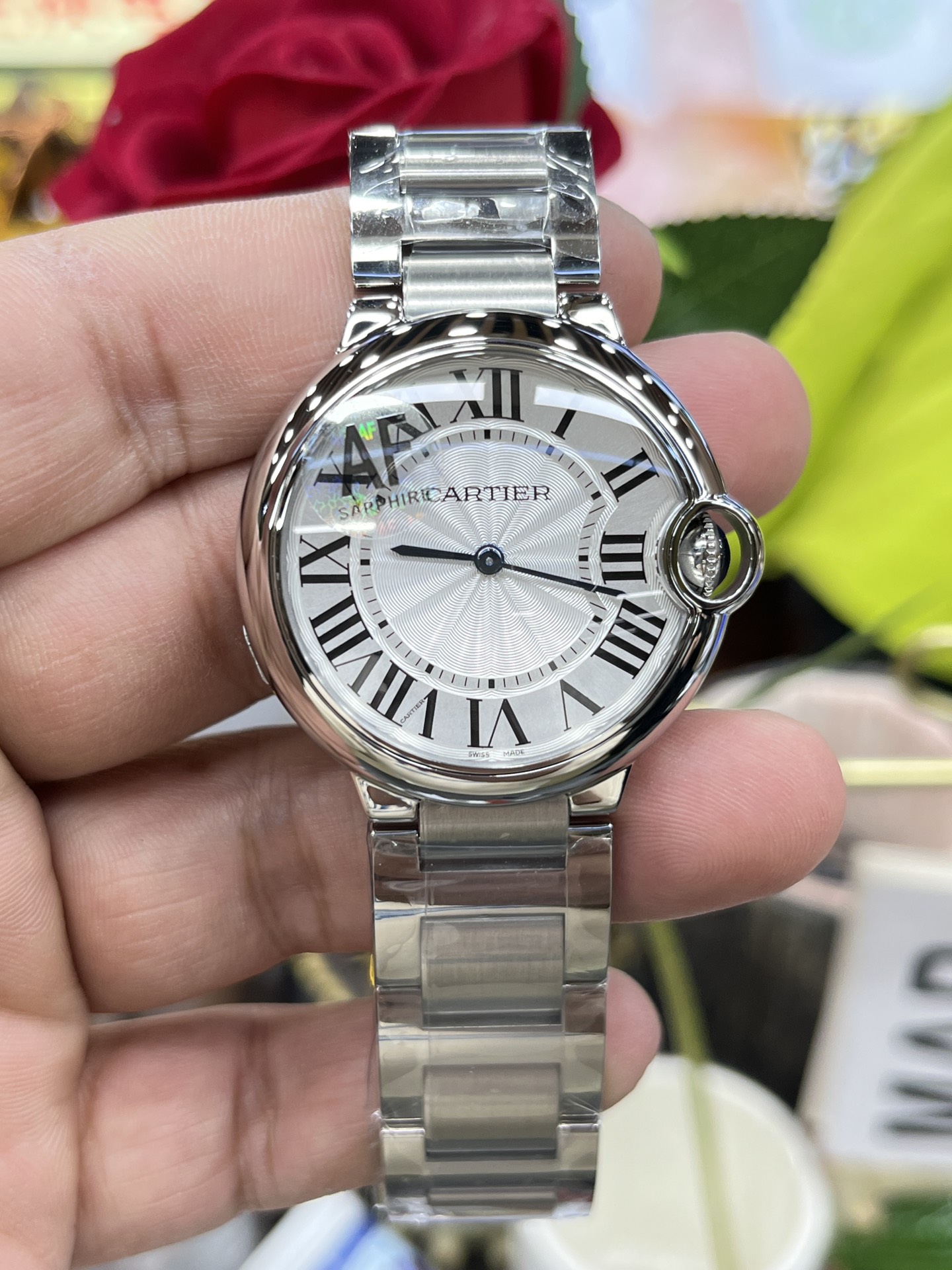 AF Blue Balloon/White 36mm/ Swiss quartz