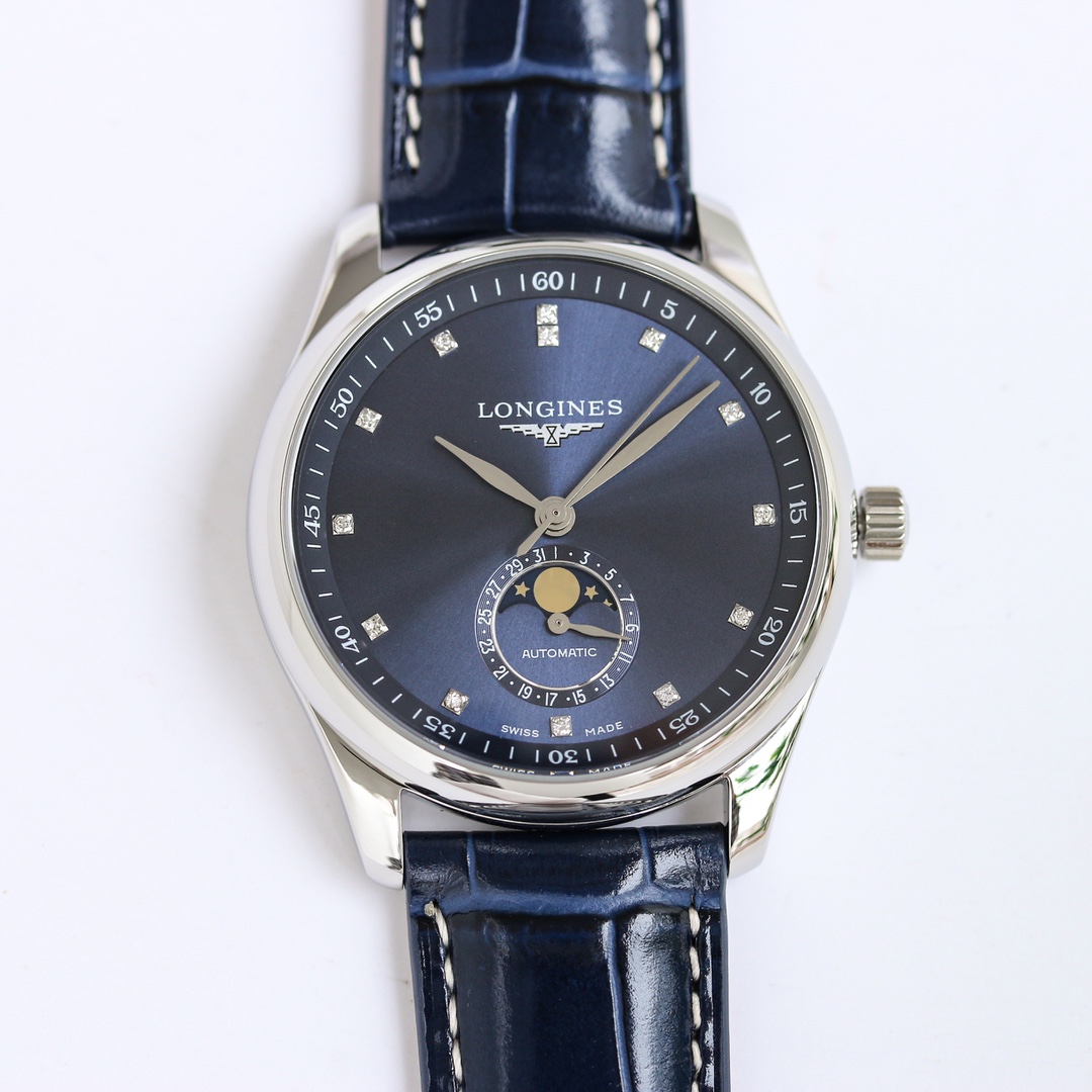 APS produces 1250
APS Factory LONGINES 40mm Moon phase watch with 2892 modified L899.5 integrated movement (all functions are in sync with the original) ???LM1
"One of only in the big Three markets" : True all-in-one
?? The balance wheel plate is skeleton