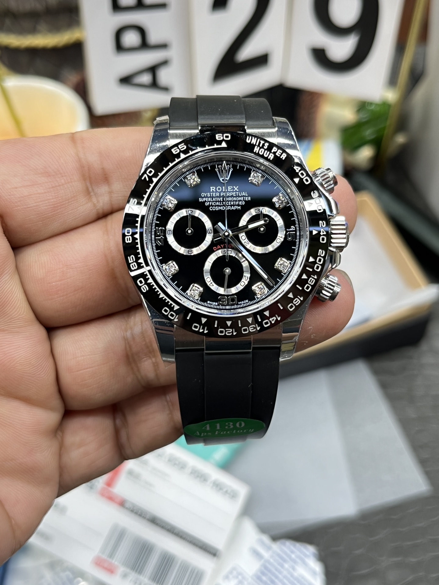 APS Rolex Daytona series /40mm/ Custom 4130 mechanical Chronograph code integrated movement / 72-hour reserve power