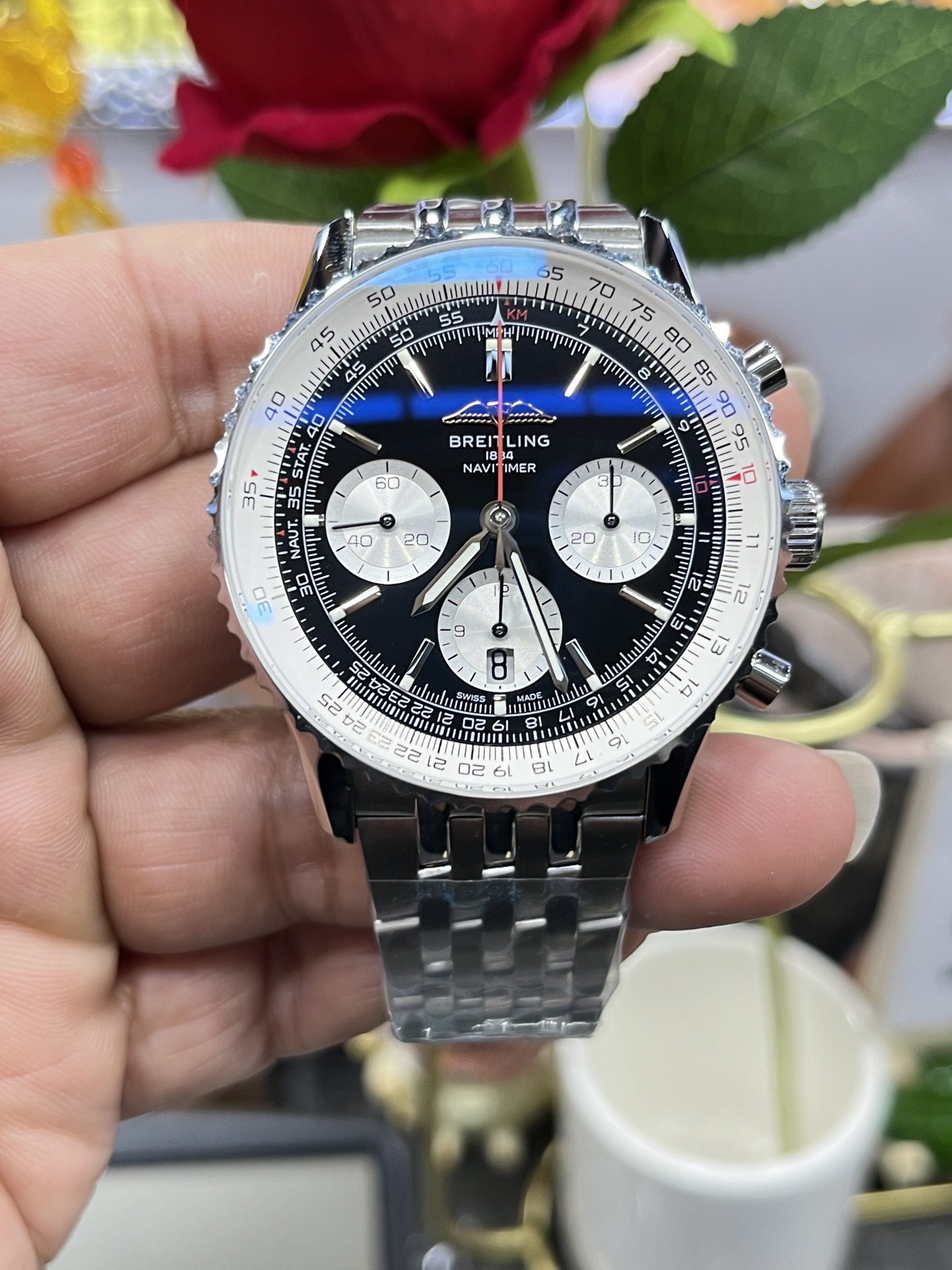 BLS Breitling Aviation Chronograph /43mm/B01 Chronograph code