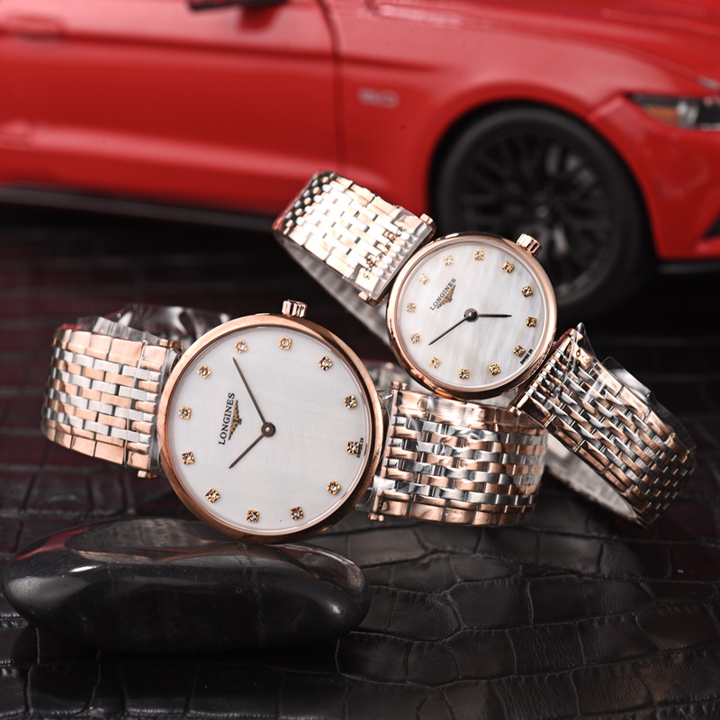 ??200 gold +20 JH version - original Longines Jia LAN series ? ? From JH factory ?? In pursuit of original quality, with top-of-the-line imported Swiss quartz movement, ultra-thin couple watches, natural mother-of-pearl dial, 316L stainless steel case, to