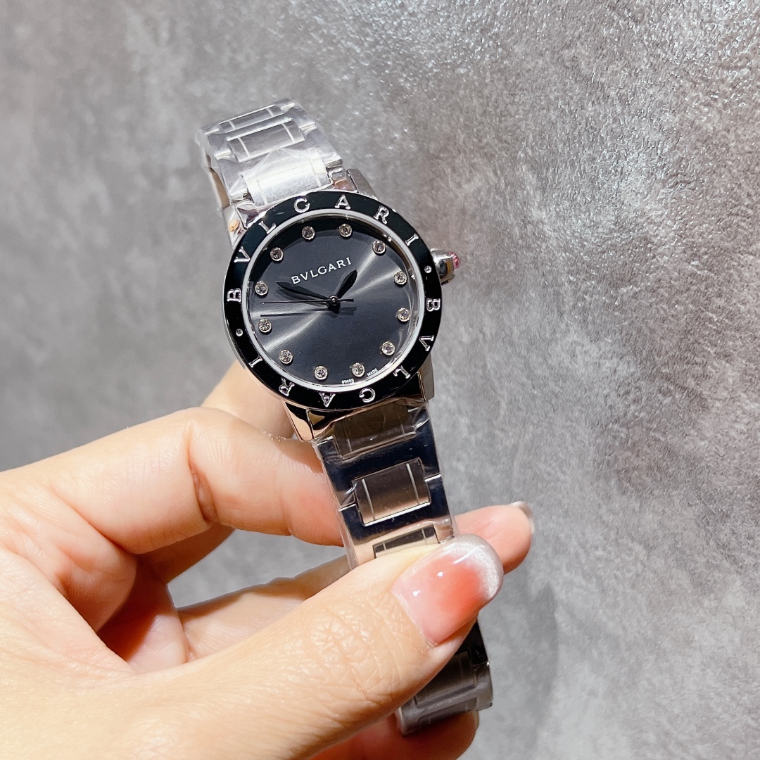 BVLGARI 33MM grey finish back in stock [color][Color]