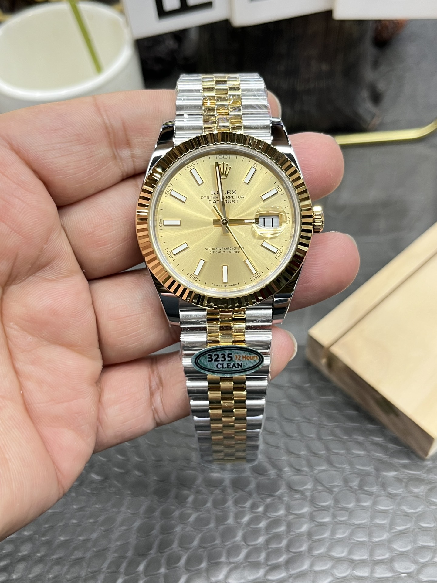 CVS Rolex Datejust /41mm intermetallic Datejust/Steel strap without white leakage/Shanghai modified Dandong 3235 Integrated Automatic mechanical