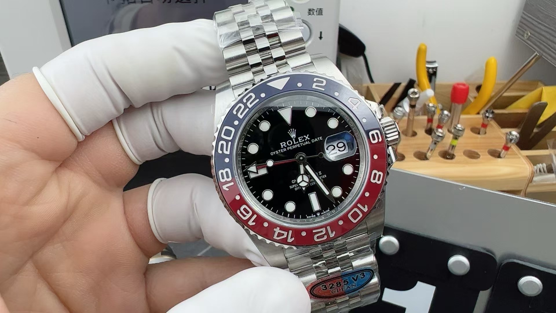 C Factory 's latest V3 upgrade Coke ring Dandong 3285 movement