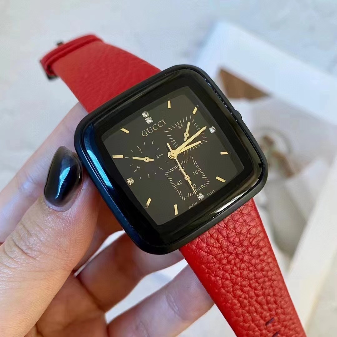 Gucci Auchamp ???? Trendy square six-hand fashion watch ?? STYLISH, elegant and versatile, the simple style is never simple, it will only make you worry-free to match, and make you shine even more, ?? suitable for all kinds of people, glass made of minera