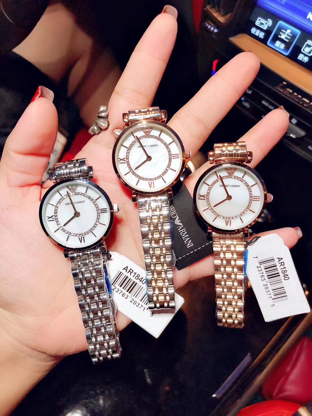 ??EmporioArmani GIANNIT-B Ferris Wheel Quartz watch for Women Classic Series 32mm?? In stock ?????? Regular 75 Run 70 Original order also available