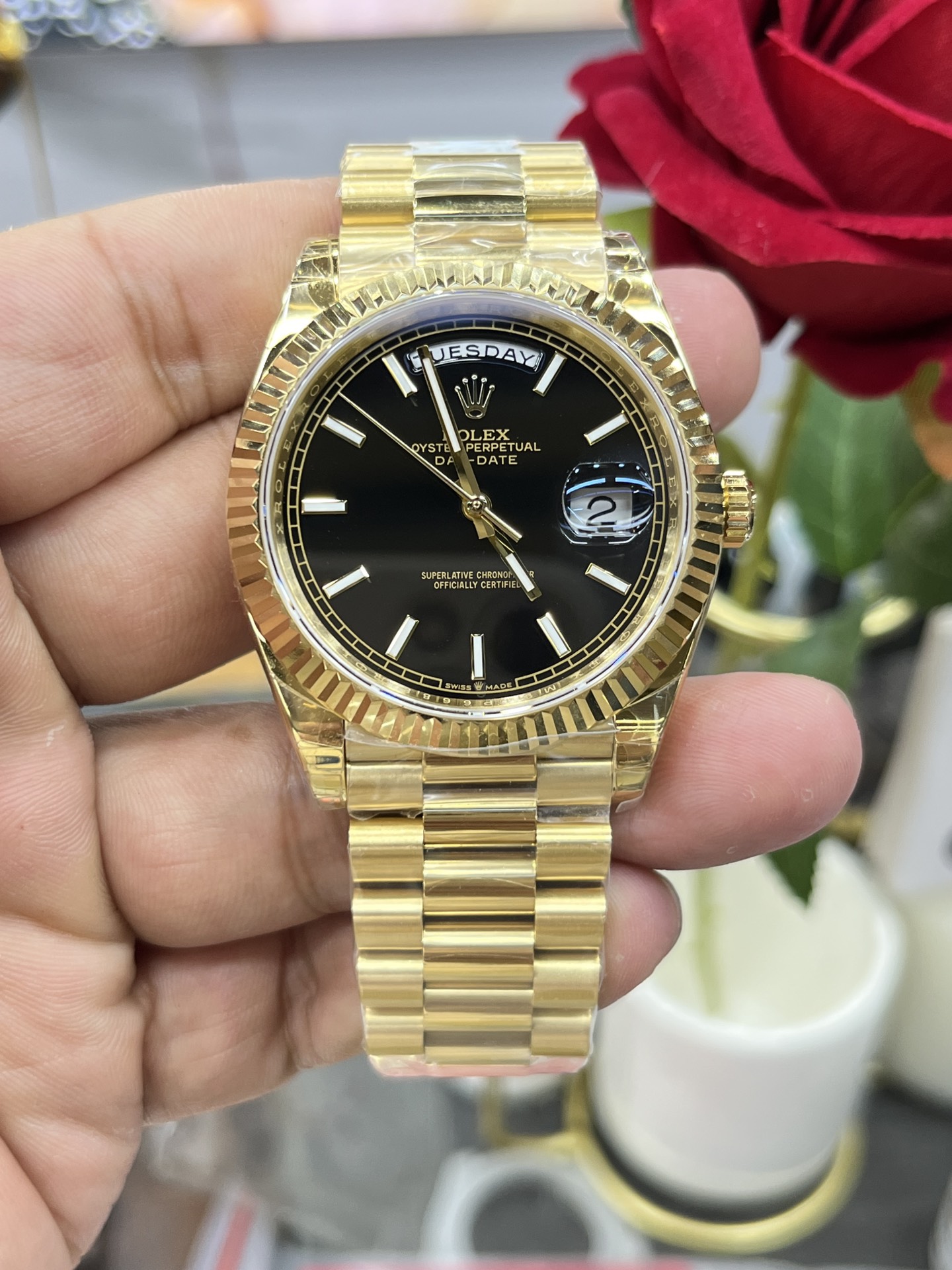 GS Weighted Gold Datejust Sunday / 3235/160g