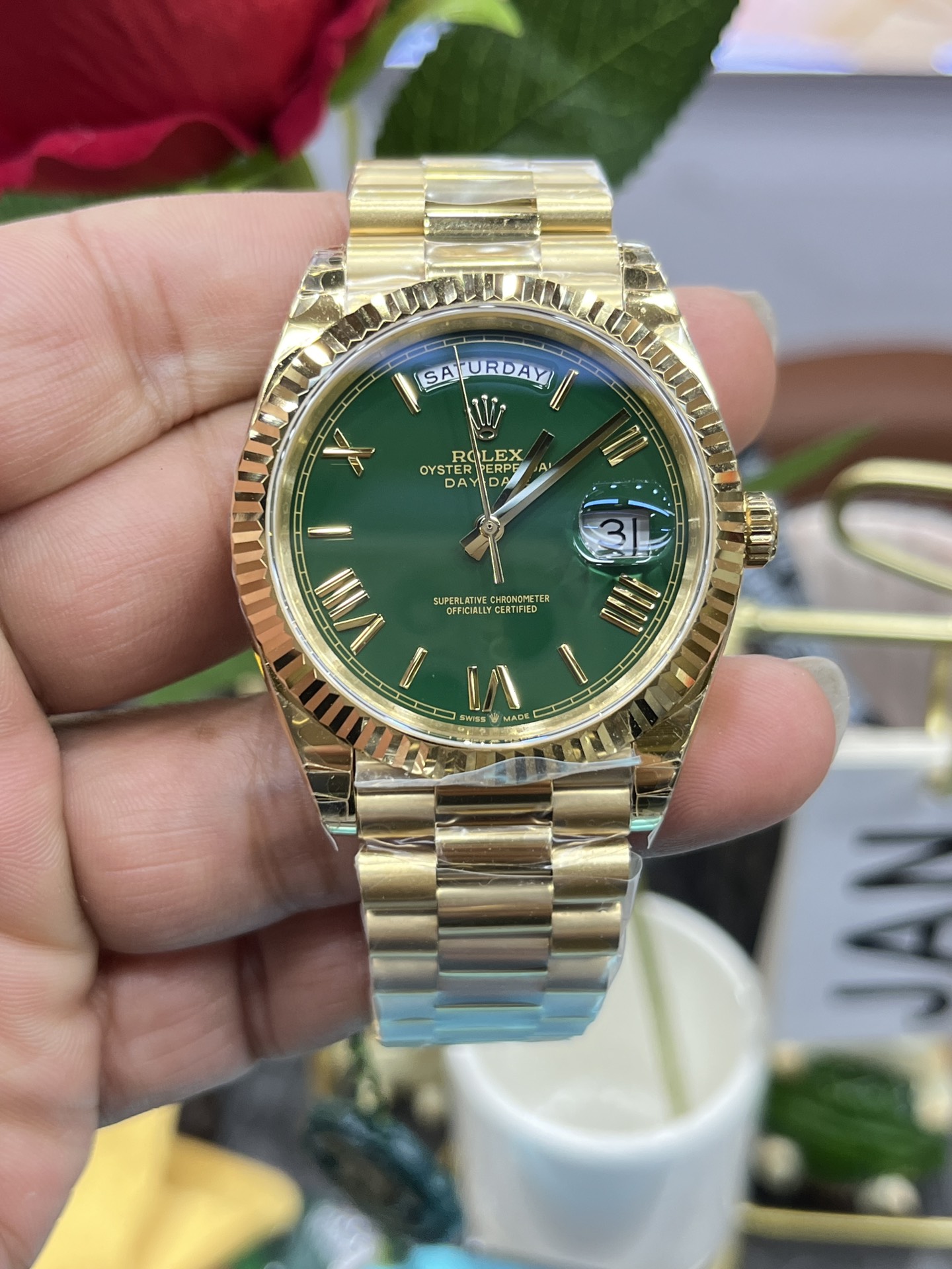 GS Weight Gold Log Sunday/Green 3235/160 g