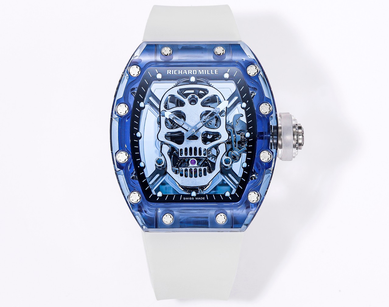 MS Factory Supreme Ghost King
Based on the million-dollar genuine Richard Mille, the Richard RM052 Tourbillon features a sapphire crystal combined with a fully transparent case, a Swiss-standard custom-made tourbillon movement, a case locking structure hi