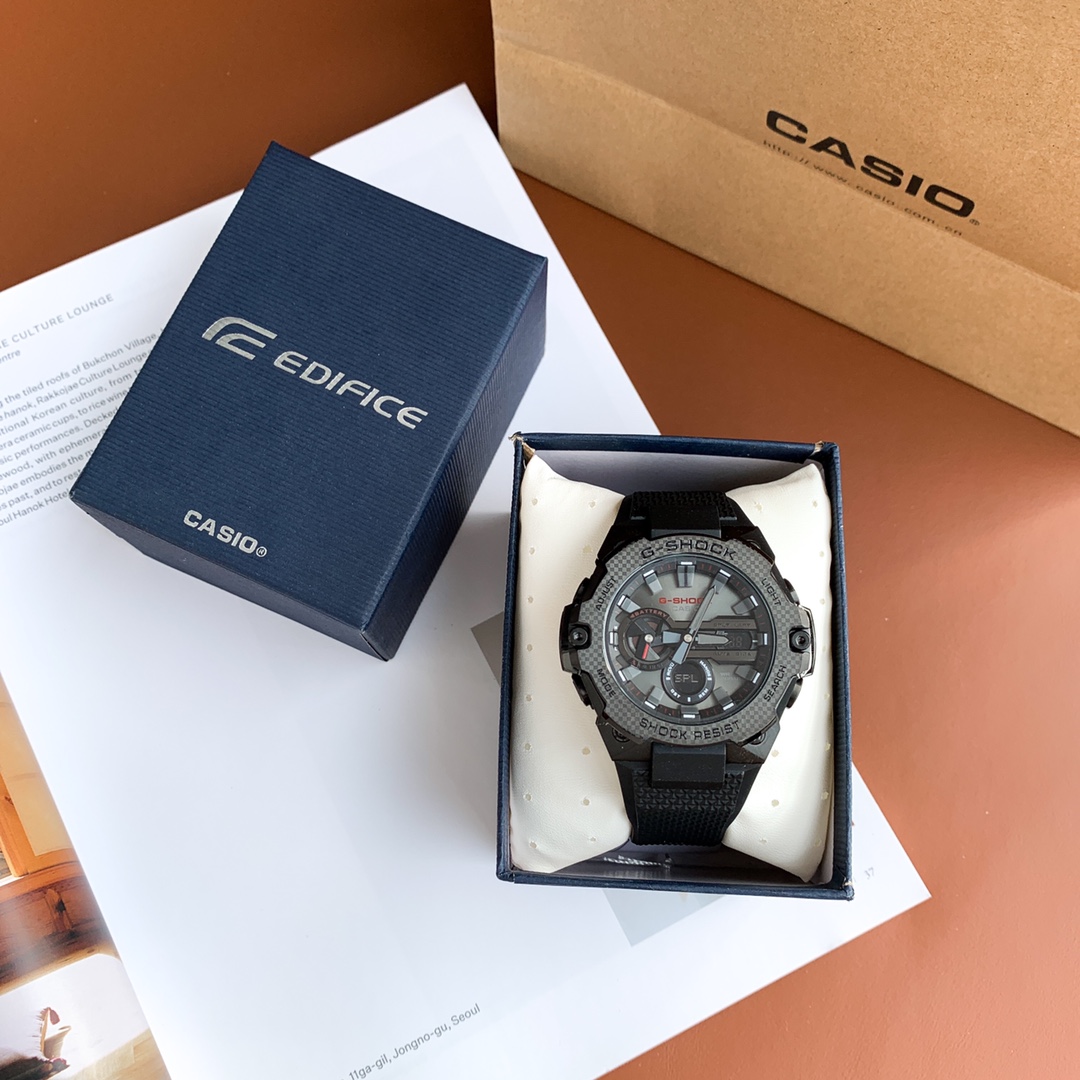 ?? 230
Casio Wang Yibo's gshock Steel Heart Dark Non-mechanical GST-B400, as a key product line of G-SHOCK, with its strong strength of both steel and toughness, conveys the tenacious belief of "change to be firm, dedication to Yibo", shock-resistant, LED