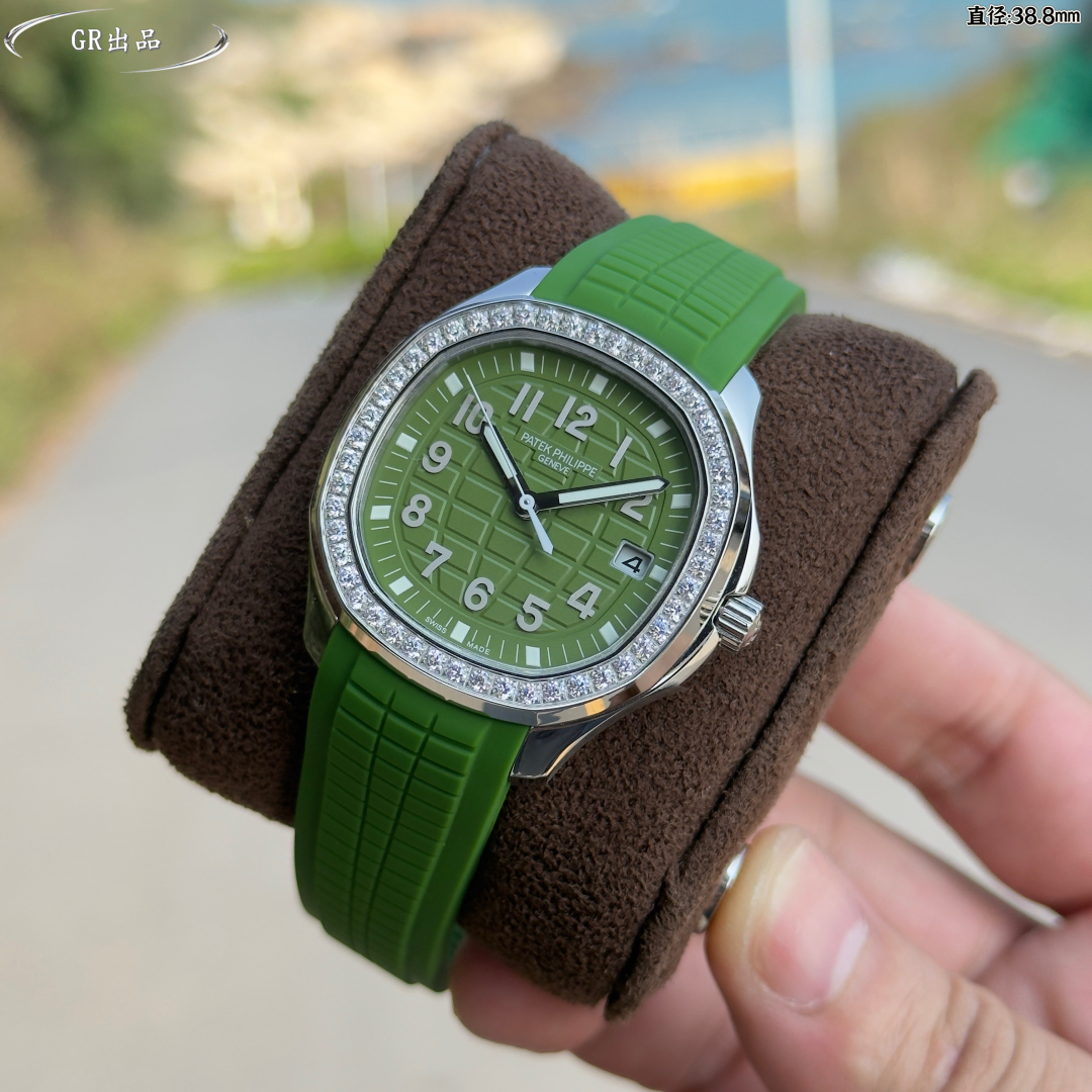 GR Factory has newly launched the 38.8mm PATEK PHILIPPE AQUANAUT series mechanical wristwatches and the 5167A/5168G/5167R series wristwatches - exclusively developing and customizing Patek Philippe. Imported 9015 modified 324SC movement, upgraded to impro