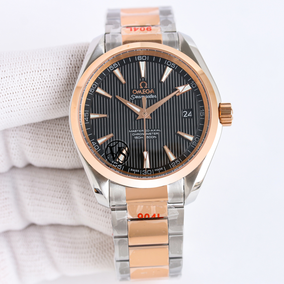 SJ produced 1050
VS New: The perfect choice for Japanese pairing OMEGA Seamaster 150m ??PQ1 Aqua Terra Chronometer 41mm

1: Screw-down embossing technique crown New "conical" design for easier adjustment. ??
2: Brushed and polished on the sides, with a ne