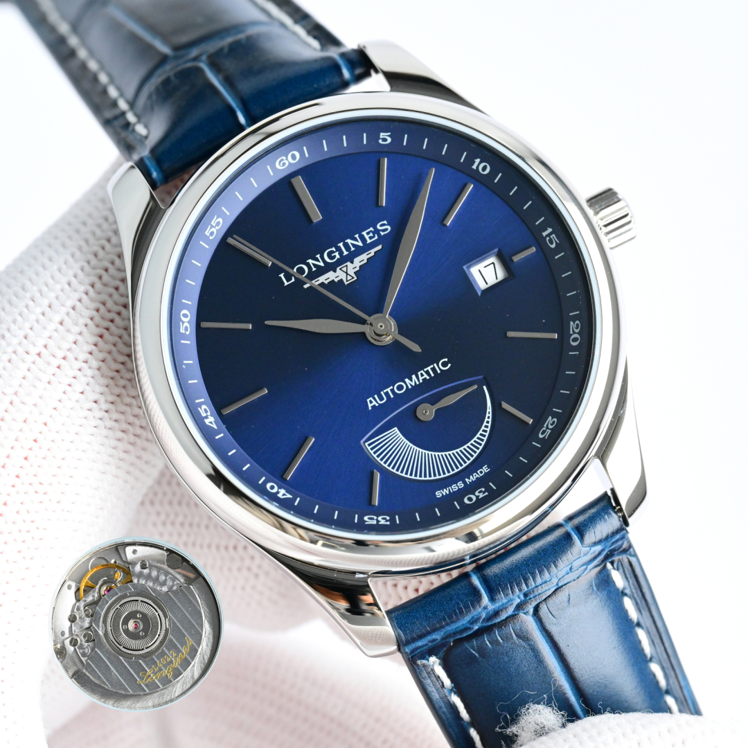 SJ 1200
The LONGINES Master collection Kinetic watch is the grand finale! ??LM1 all-in-one
1 ? The watch measures 40x10mm. The case size is a perfect copy of the original craftsmanship ??
2 ? Blue steel quenched hands in the shape of a willow leaf, the ne