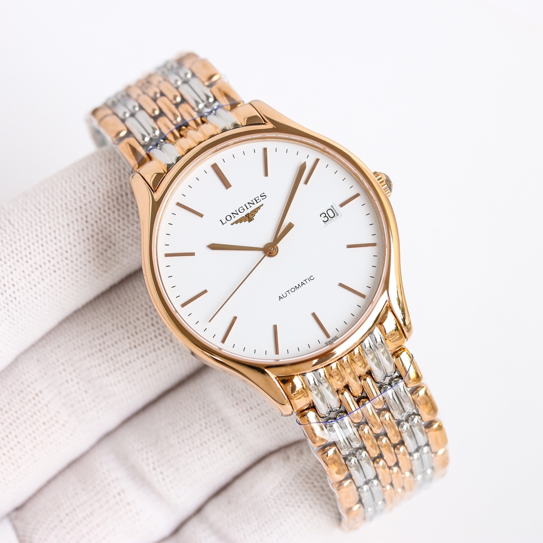 SJ white case 1200 Gold case 1250
LONGINES ??MK3 Lya series L4.960, top replica one watch one number never repeats, medium gold between rose three years without fading, accessories and original! Brand: Longines series: La Grande L4.960.4 Movement: Finely 