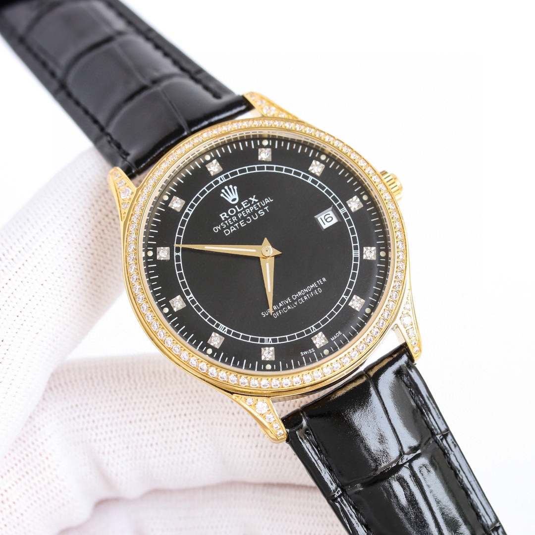 SJ's gold and silver are priced at 880
ROLEX ??L39 premium all-diamond men 's watch, classic three-hand design, grand and elegant, gentlemanly style, excellent quality, bestseller in the city. ?? with imported original imported new machine automatic 82S5A