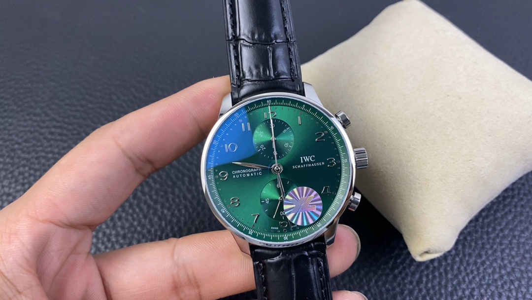 YL Portuguese Chronograph green dial Green Portuguese Chronograph