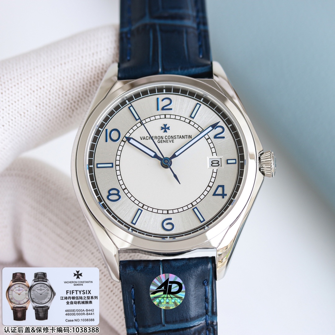 ZF???? Vacheron Constantin Fifty-Six Type collection three-hand watch of the highest quality in the market
?? Sporty business watch, stylish and tasteful! ??

?? Three Core Competencies ?? Watch size 40mm x 9.6mm
1. Original in hand, capture the essence, 