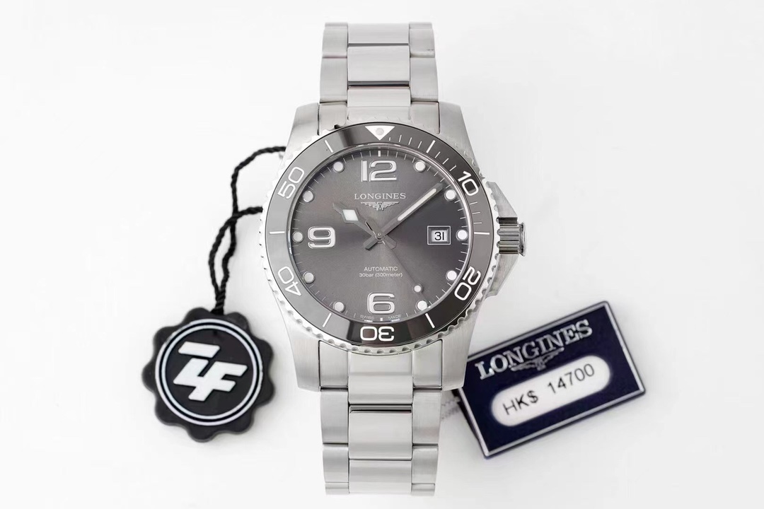 ZF's new Conquest Diving series watches are coming in grey tones! Premium grey ceramic! Carefully crafted! Finally, a great product! Grey dial. Grey pottery ring. Grey tape with stainless steel strap and PVD Rose gold version! The counter style is a hot f