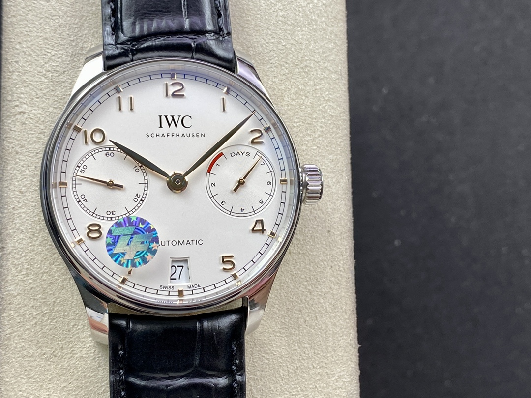 ZF sales wonder! V5 Portuguese 7 IWC- Portuguese series Seven Day chain Portuguese 7 automatic mechanical movement Independent small seconds True Power indicator Sapphire glass cowhine strap 42MM