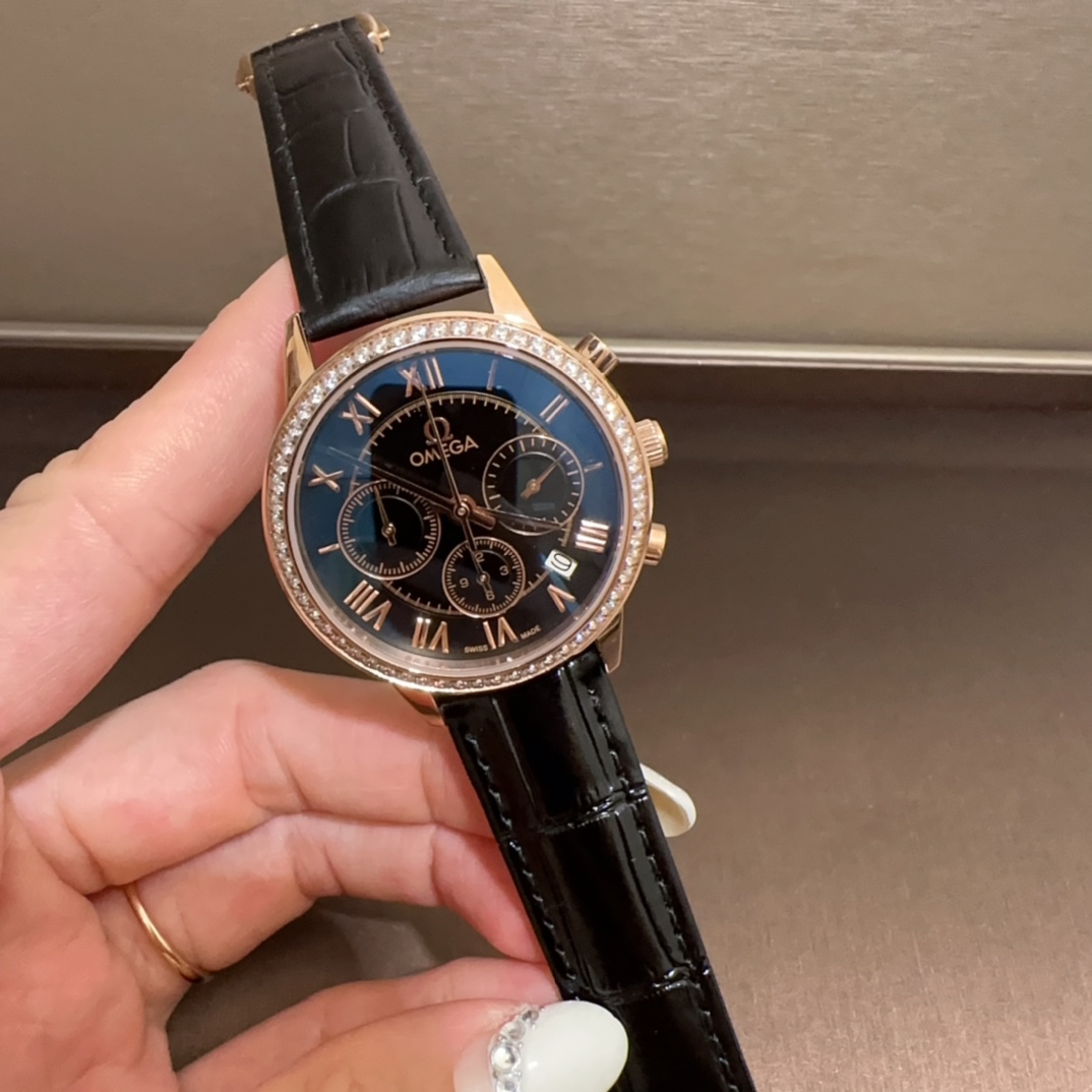 270??OMEGA OMEGA OMEGA OMEGA CUTE GOD ARRIVE!! Healing HIGH-END women WATCH EXQUISITE and versatile, beautiful diamond-encrusted, size: 37.5mm, thickness: 10mm, quality very GOOD market push bestselling WOMEN STYLE, super versatile and BEAUTIFUL, 316 soli