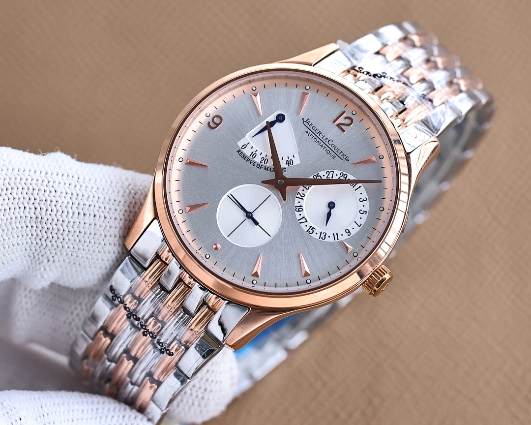 White 500- Gold 520 steel strap +30. Jaeger Lecoultre?????? fine men 's watch, noble and elegant, gentlemanly, excellent quality, selling all over the city. With automatic mechanical movement, top-quality 316 stainless steel case, imported calfskin strap,