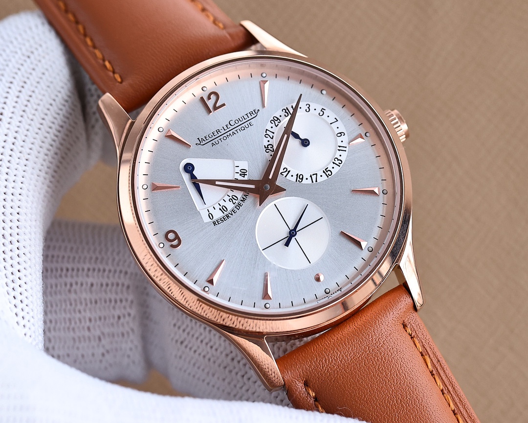 White 500- Gold 520 steel strap +30. Jaeger Lecoultre?????? fine men 's watch, noble and elegant, gentlemanly, excellent quality, selling all over the city. With automatic mechanical movement, top-quality 316 stainless steel case, imported calfskin strap,